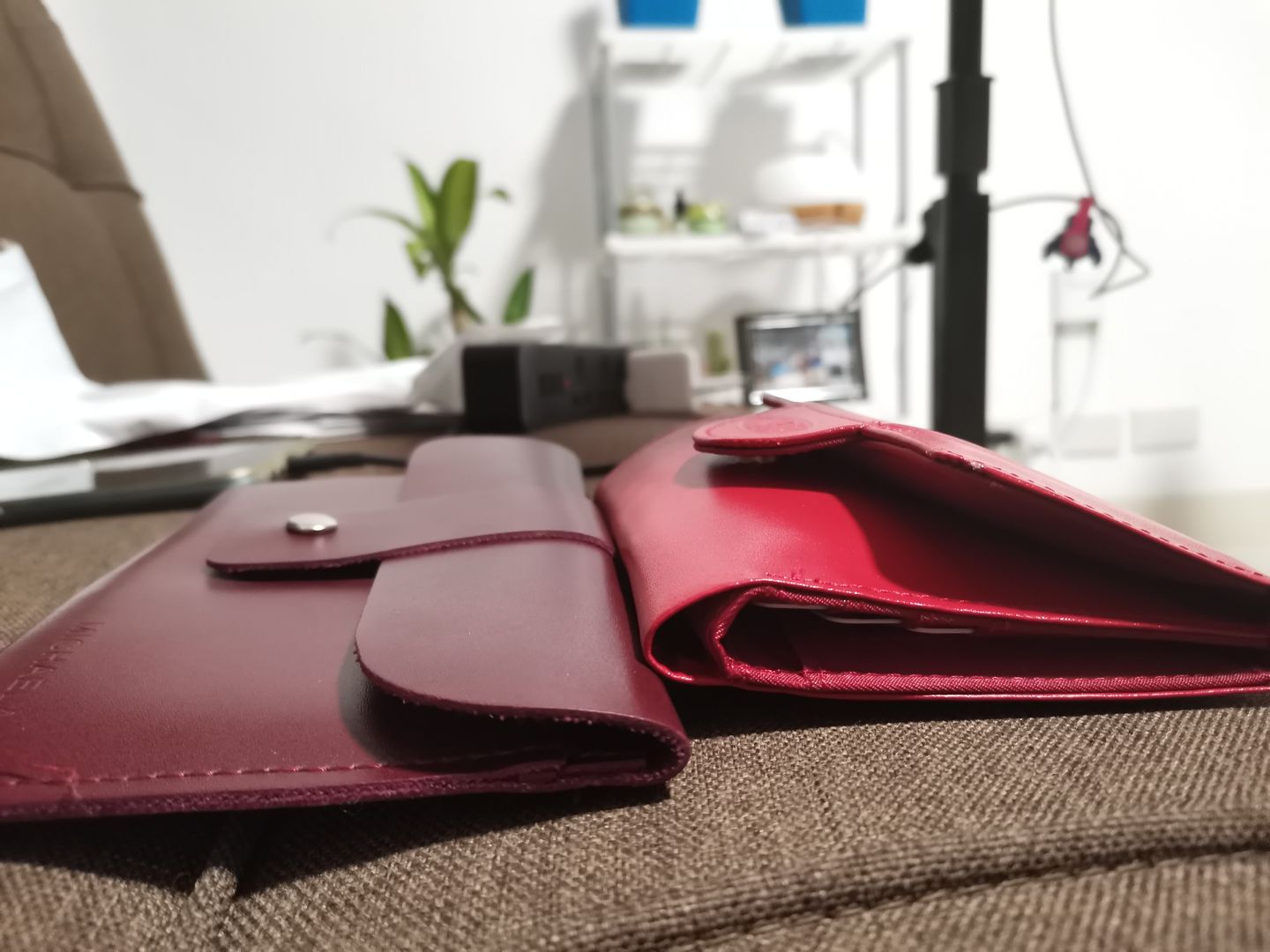 Customer photo review of Leather Trixie Cherry