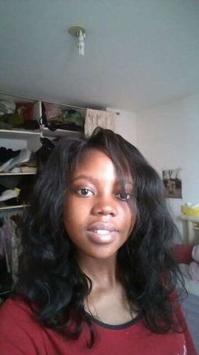 Customer photo review of Full Shine Sew In Hair Weft Bundles 100% Remy Human Hair Jet Black (#1)