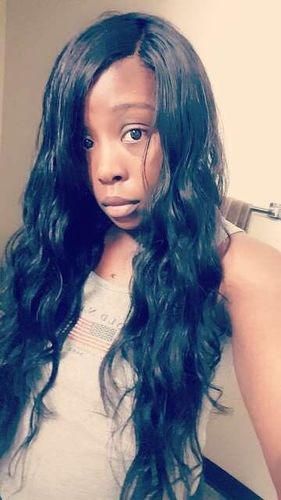 Customer photo review of Full Shine Sew In Hair Weft Bundles 100% Remy Human Hair Jet Black (#1)