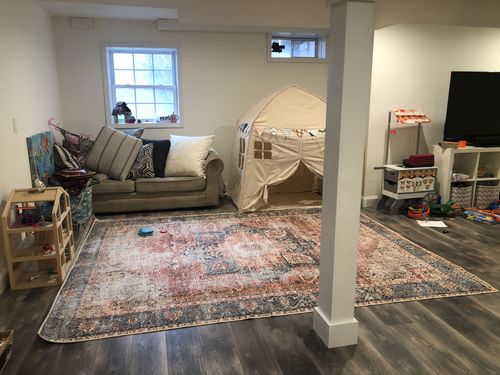 Customer photo review of Distressed Vintage Cezanne Terracotta Sky Area Rug