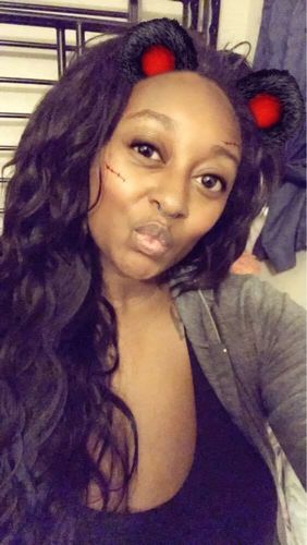 Customer photo review of Full Shine Sew In Hair Weft Bundles 100% Remy Human Hair Jet Black (#1)
