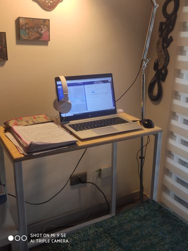 Customer photo review of Escritorio industrial MIMA 70 x 40 Blanco
