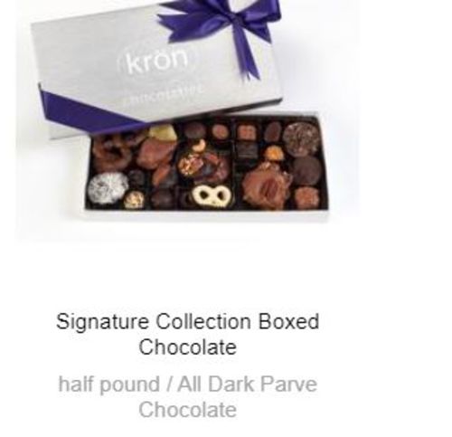 Customer photo review of Signature Collection Boxed Chocolate