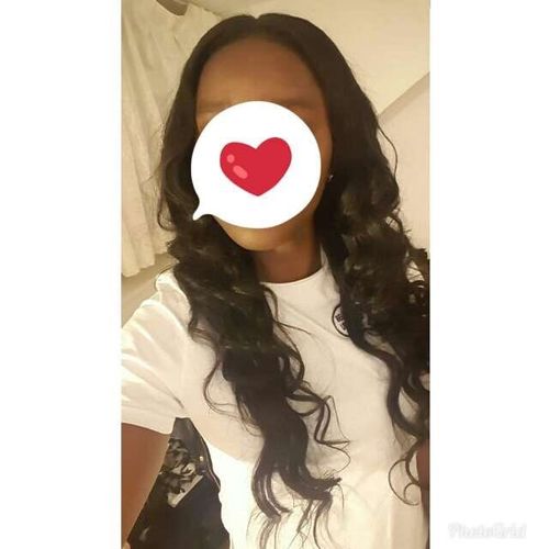Customer photo review of Full Shine Sew In Hair Weft Bundles 100% Remy Human Hair Jet Black (#1)