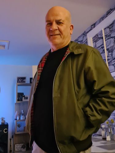 Customer photo review of Mens Classic Harrington Jacket - Olive