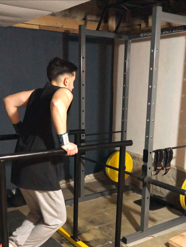 Customer photo review of Muñequeras Crossfit Print Turquesa