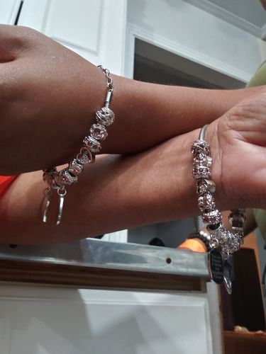 Customer photo review of Mother Daughter Eternal Love Bracelets