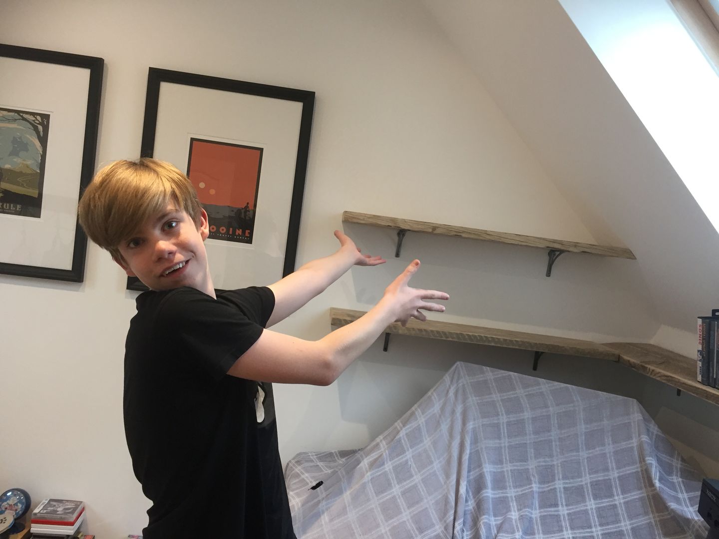 Customer photo review of 6 Inch Ironbridge Cast Iron Shelf Bracket