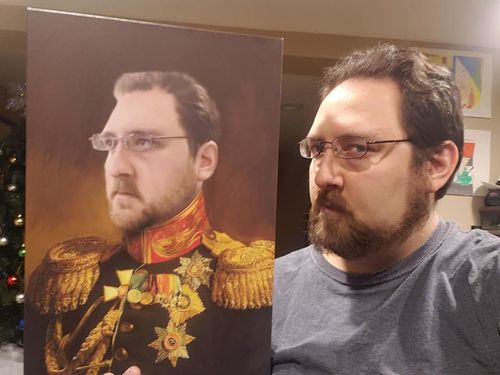 Customer photo review of The Veteran - Custom Canvas