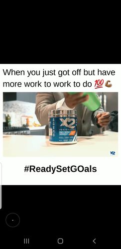 Customer photo review of X2 PERFORMANCE® Pre-Workout + Intra-Workout Powder - Orange Force