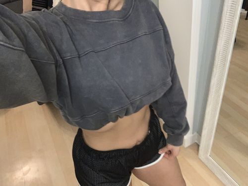 Customer photo review of Adjustable Cropped Jumper