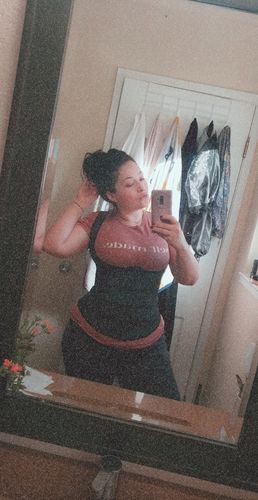 Customer photo review of Lux Latex Vest - Triple Belt