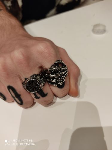Customer photo review of DEATH TOUCH BONE RING