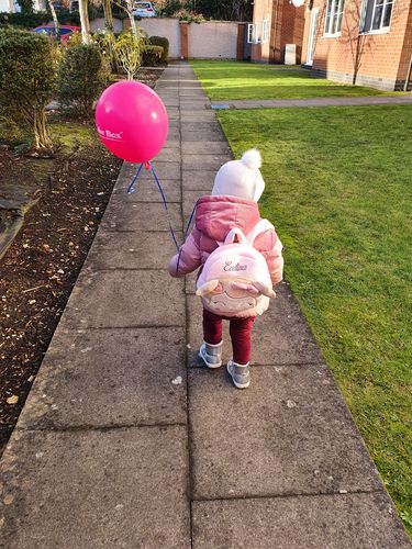 Customer photo review of Personalized Leyadoll Backpack (Strawberry) - 2 Skin Tones