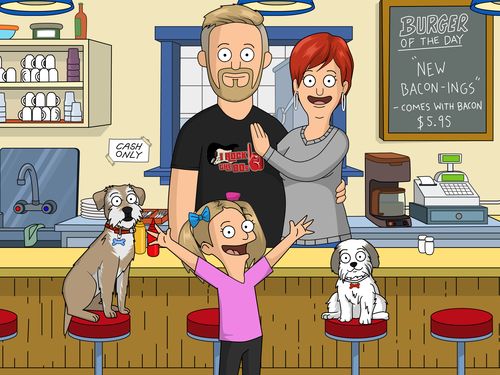 Customer photo review of Personalized Bob’s Burgers Custom Portrait
