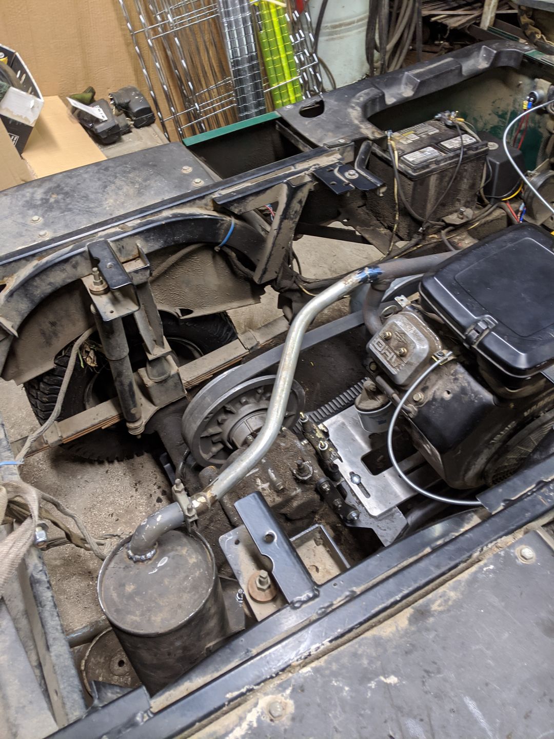 Customer photo review of EZGO Big Block V-Twin Conversion Cradle & Motor Mount