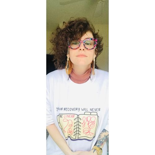 Customer photo review of Your Recovery Will Never Be Linear -- Sweatshirt