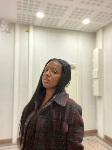 Customer photo review of Full Shine Sew In Hair Weft Bundles 100% Remy Human Hair Jet Black (#1)
