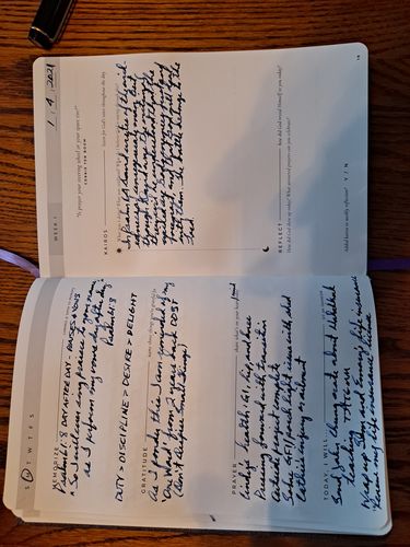 Customer photo review of Daily Kairos Prayer Journal