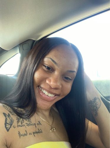 Customer photo review of Full Shine Sew In Hair Weft Bundles 100% Remy Human Hair Jet Black (#1)