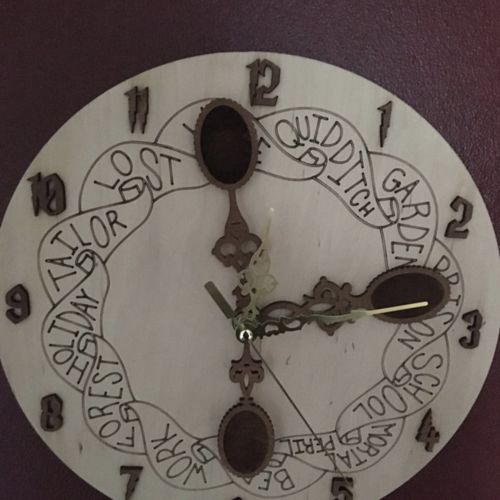 Customer photo review of WEASLEY WALL CLOCK WITH SPOONS