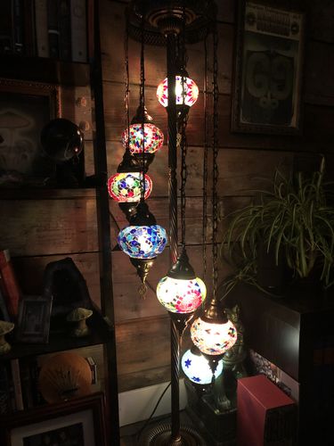 Customer photo review of Handmade Mosaic Globe Lamp (Fast & Free Expedited Shipping)