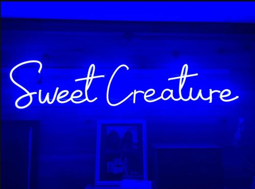 Customer photo review of Sweet Creature neon light