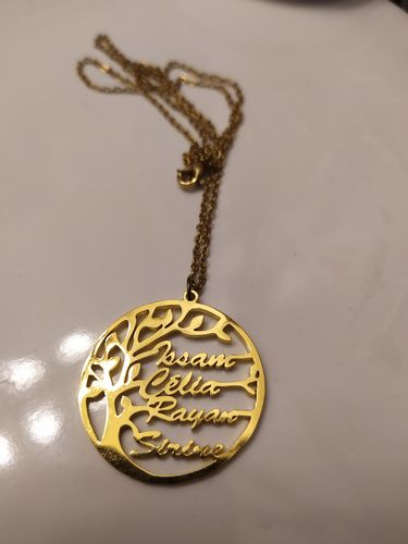 Customer photo review of Mon meilleur cadeau ©  : Collier Arbre de Vie Unisex Personnalisé