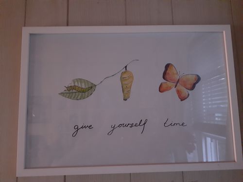 Customer photo review of Give Yourself Time (Butterfly) -- Poster (12" x 18")