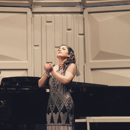 Customer photo review of Pink 1920s Cap Sleeve Sequin Evening Dress