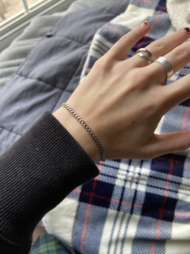 Customer photo review of mini “industrial” bracelet