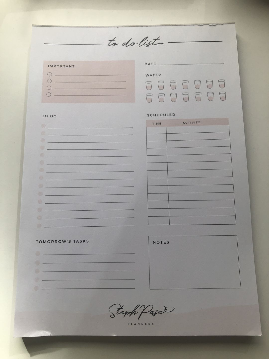 Customer photo review of To-Do List Notepad
