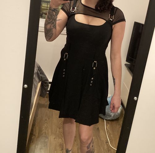Customer photo review of Goth Open Chest Sexy Dress