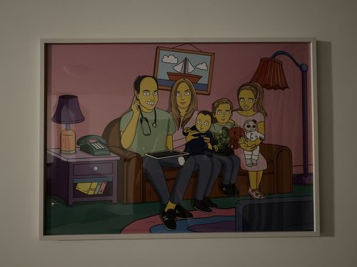 Customer photo review of Le Cadre Simpson Personnalisé