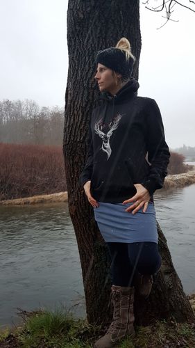 Customer photo review of HIRSCH BLÜTEN Bio Unisex Hoody (PREMIUM) Siebdruck