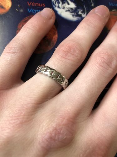 Customer photo review of “milan” silver ring