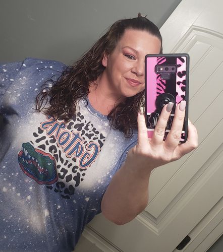 Customer photo review of Florida Gators Leopard Football Shirt