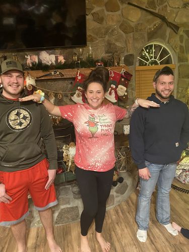 Customer photo review of Grinch ~ Rock, Paper, Scissors, Throat Punch Tee