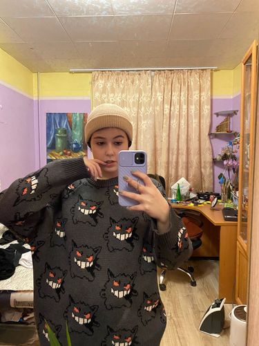 Customer photo review of Harajuku Style Gengar Sweater