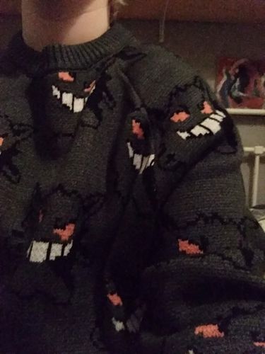 Customer photo review of Harajuku Style Gengar Sweater