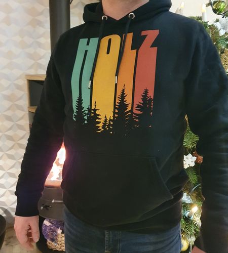 Customer photo review of HOLZ RETRO - BIO  - Unisex Hoody (PREMIUM)