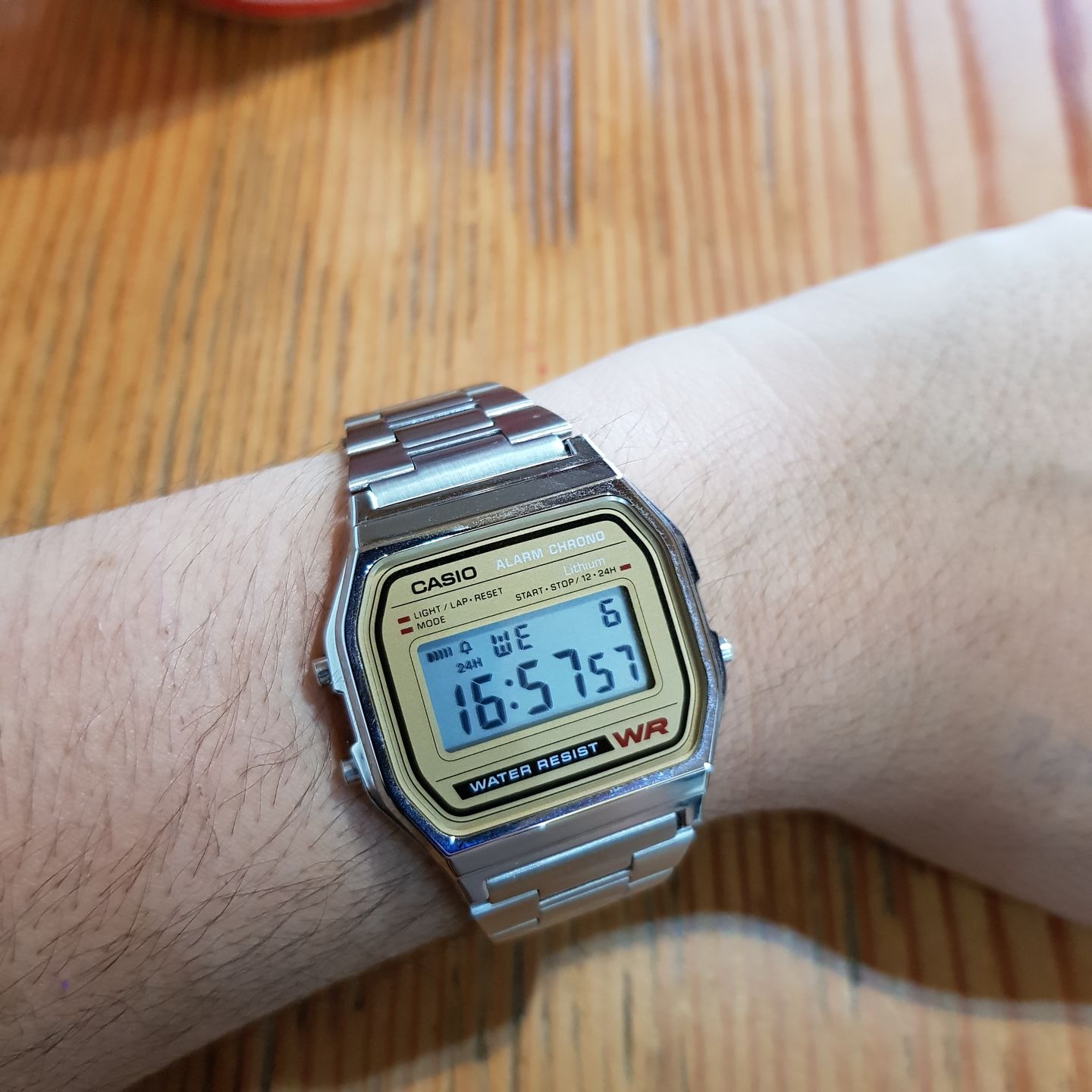Customer photo review of Reloj Casio Vintage A158WEA-9EF Plateado [EXCLUSIVO]