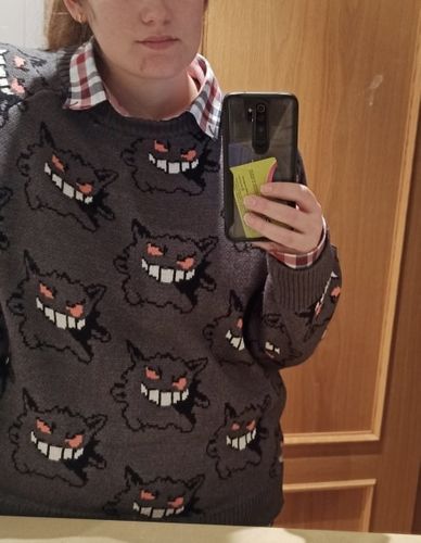 Customer photo review of Harajuku Style Gengar Sweater