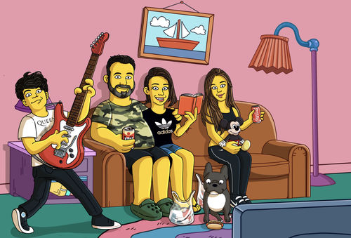 Customer photo review of RETRATO EM ARQUIVO DIGITAL FAMILIA AMARELA