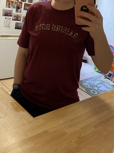Customer photo review of Raising Boys Leopard Tee (MRK X)