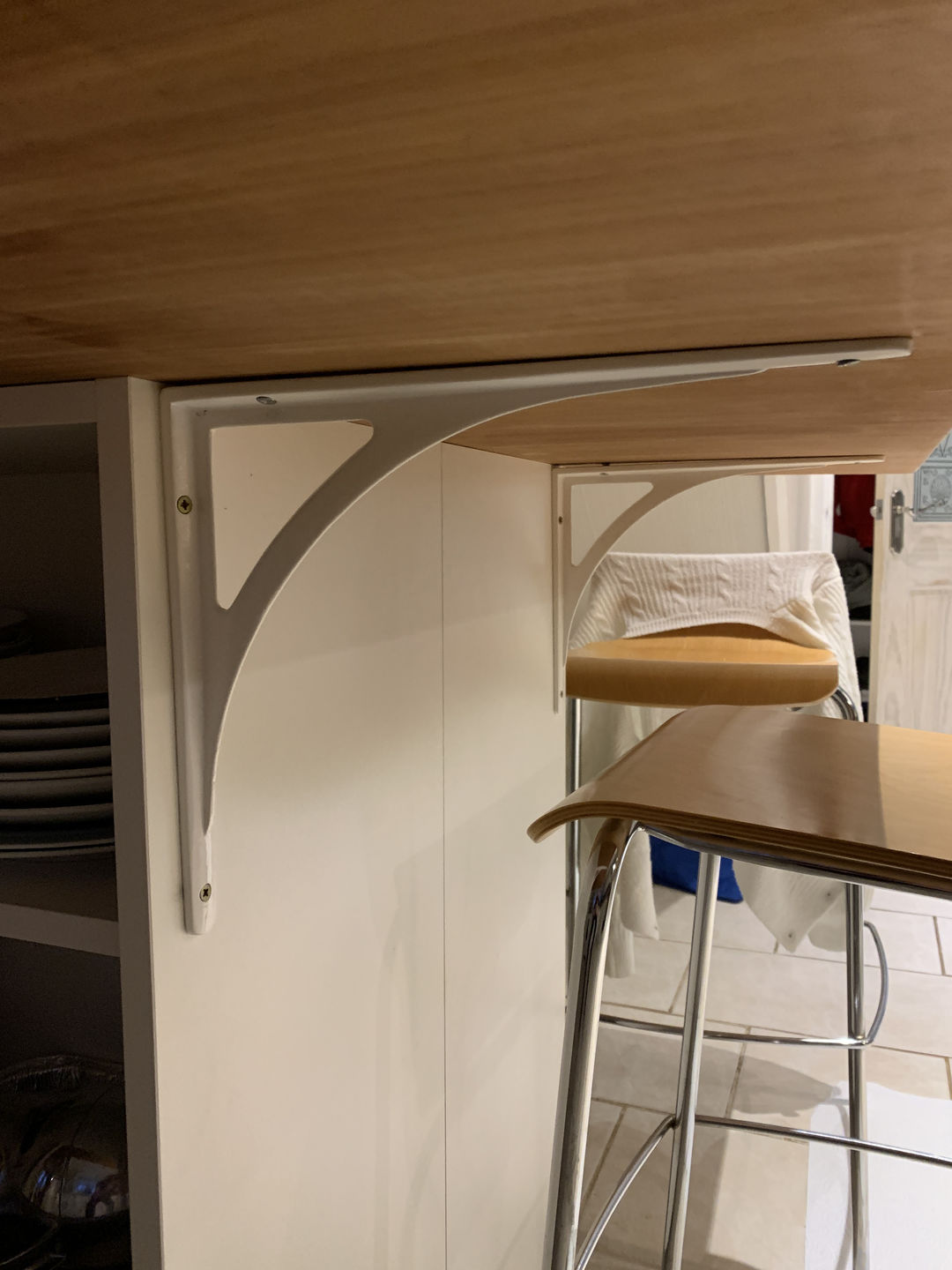 Customer photo review of 12 x 10 Inch Ironbridge Cast Iron Shelf Bracket