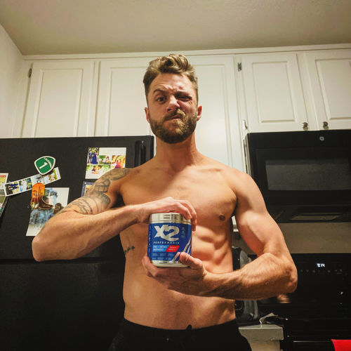 Customer photo review of X2 PERFORMANCE® Pre-Workout + Intra-Workout Powder - Power Punch