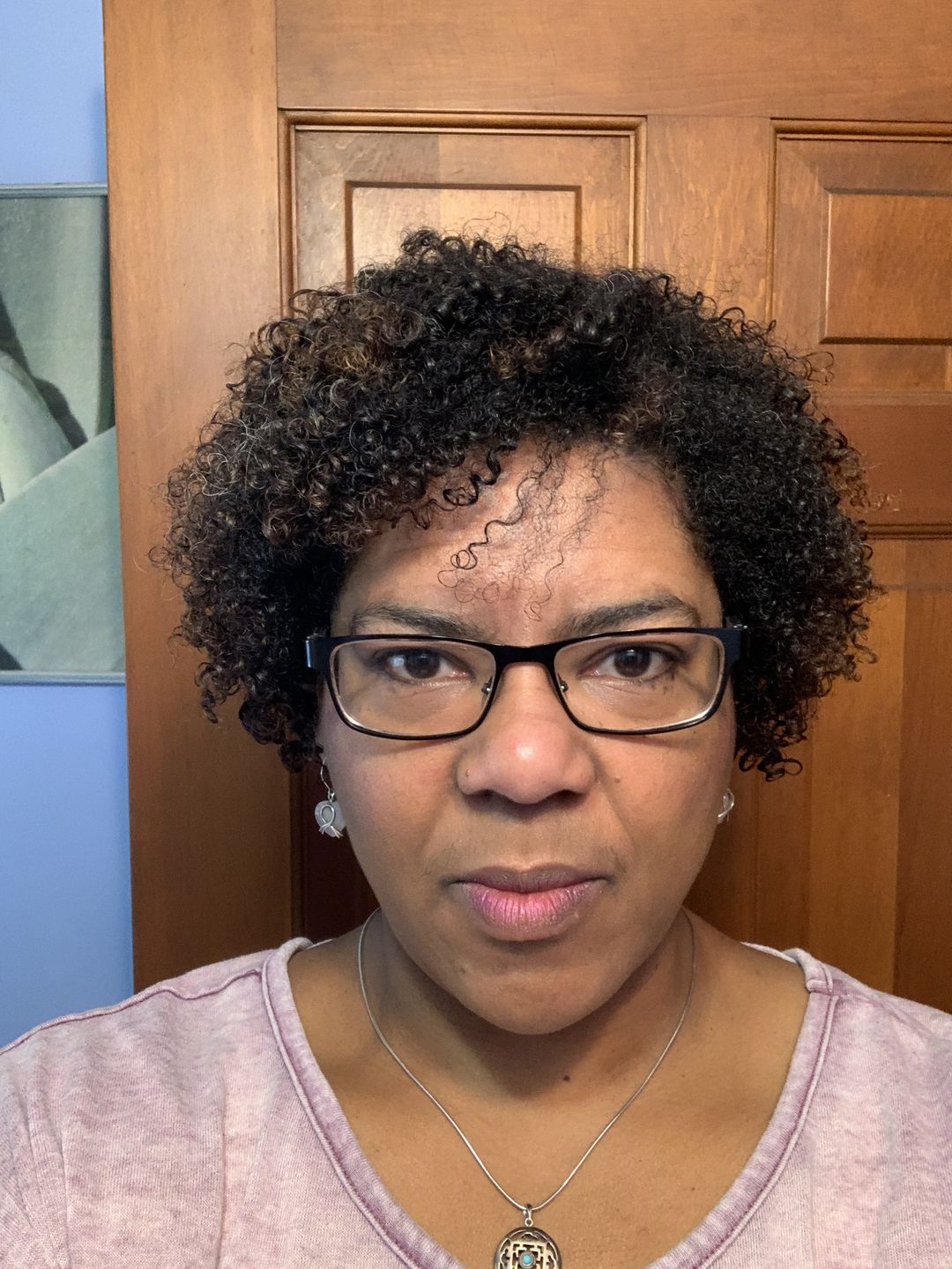 Customer photo review of Curly Hair Shampoo with Aloe Vera for Moisturizing Hair with Lavender Fragrance