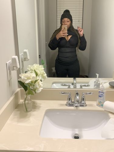 Customer photo review of Lux Latex Vest - Triple Belt