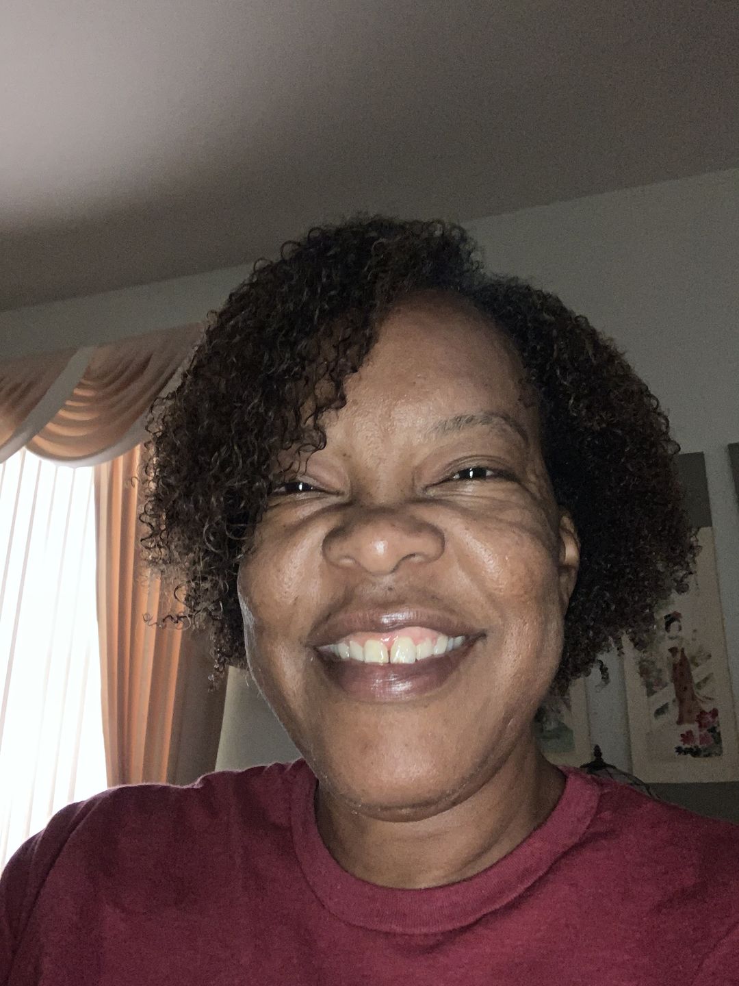 Customer photo review of Curly Hair Grape Seed Conditioner with Ultra Slip and Lavender Fragrance